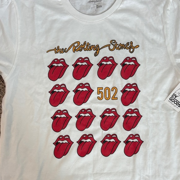 NWT The Rolling Stones White Tee - Picture 2 of 5